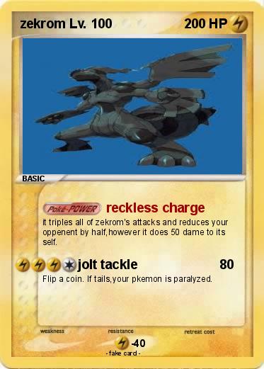 Pokemon zekrom Lv. 100