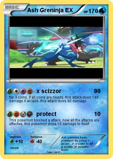 Pokemon Ash Greninja EX