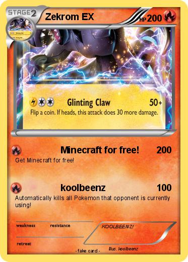 Pokemon Zekrom EX