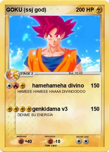 Pokemon GOKU (ssj god)