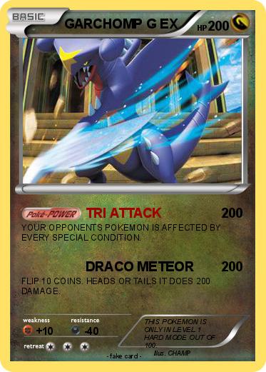 Pokemon GARCHOMP G EX