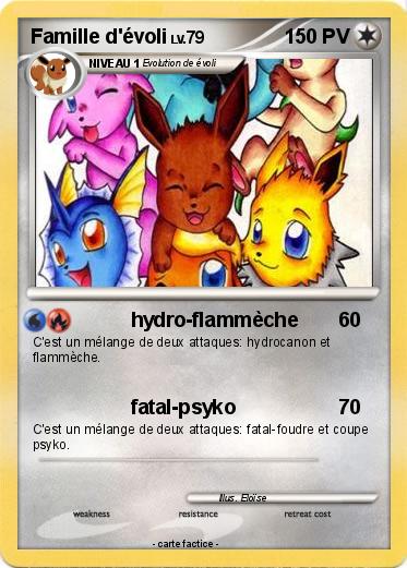 Pokemon Famille d'évoli