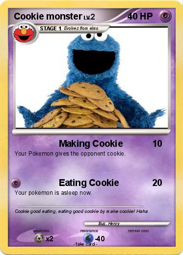 Pokemon Cookie monster