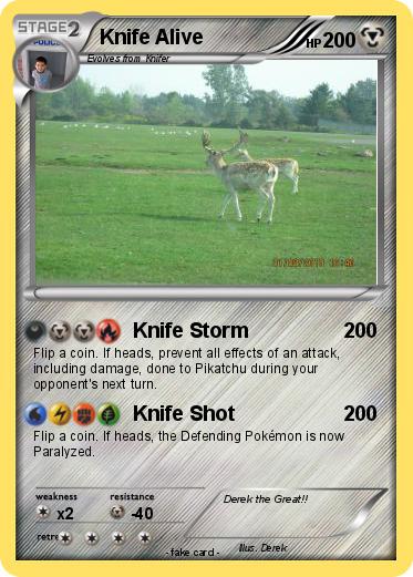 Pokemon Knife Alive