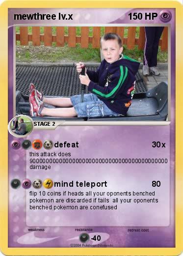 Pokemon mewthree lv.x