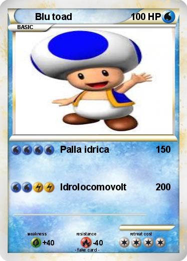 Pokemon Blu toad