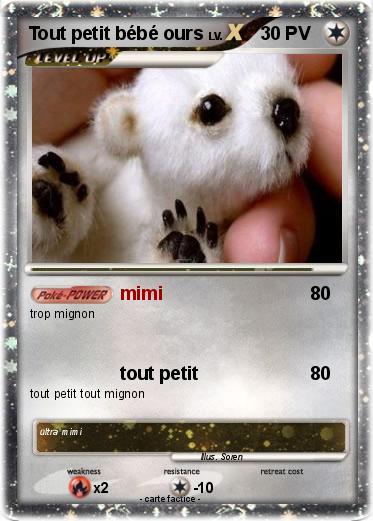 Pokemon Tout petit bébé ours