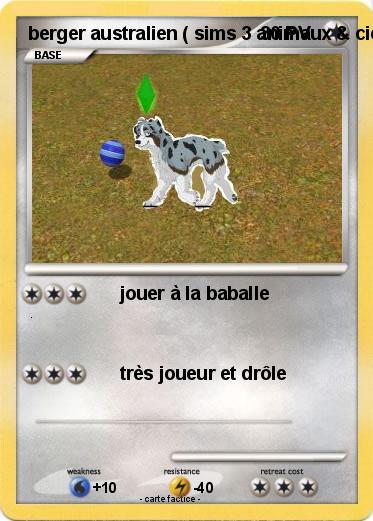 Pokemon berger australien ( sims 3 animaux & cie PC )