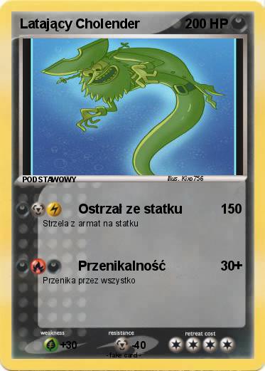 Pokemon Latający Cholender