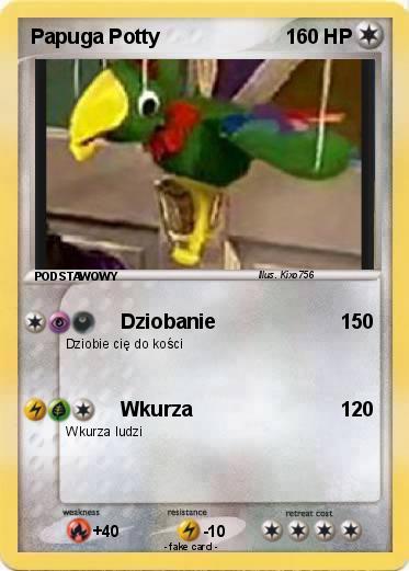 Pokemon Papuga Potty