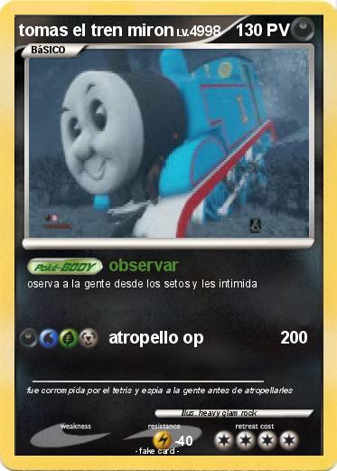 Pokemon tomas el tren miron