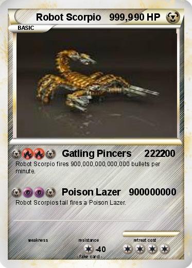Pokemon Robot Scorpio   999,9