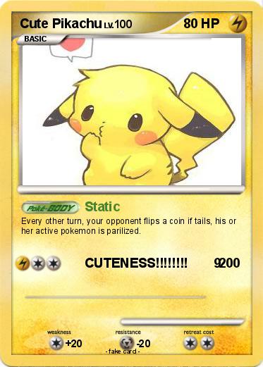 Pokemon Cute Pikachu