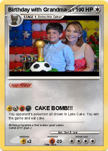Pokemon Birthday with Grandma
