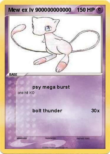 Pokemon Mew ex lv 900000000000
