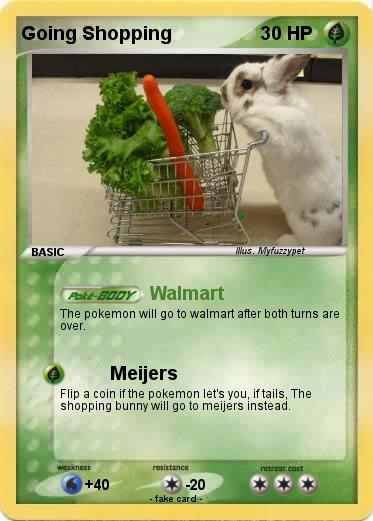 Pokemon Going Shopping