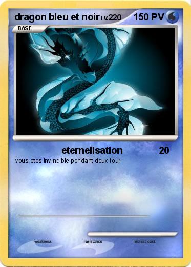 Pokemon dragon bleu et noir