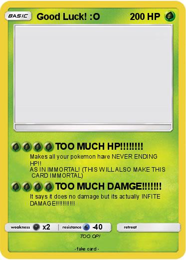 Pokemon Good Luck! :O