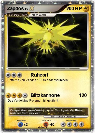 Pokemon Zapdos