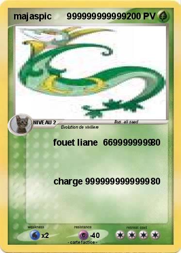 Pokemon majaspic      999999999999