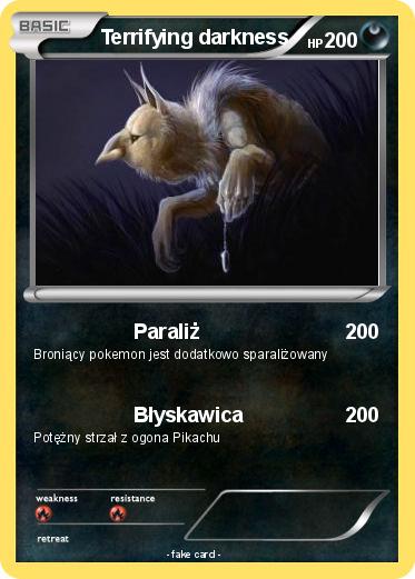 Pokemon Terrifying darkness