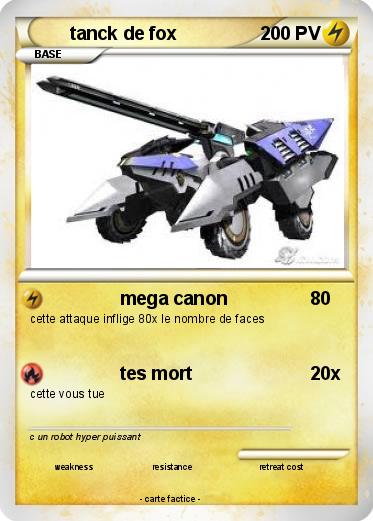 Pokemon tanck de fox