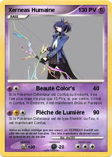 Pokemon Xerneas Humaine