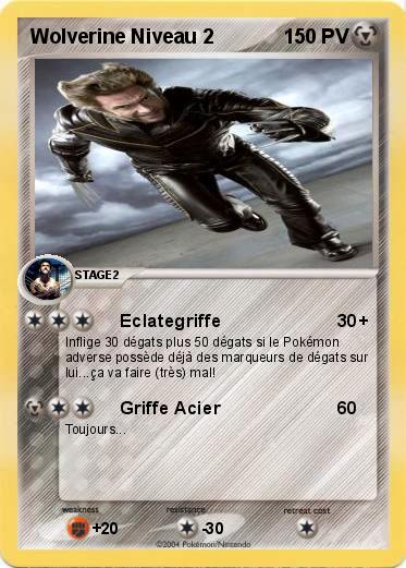 Pokemon Wolverine Niveau 2