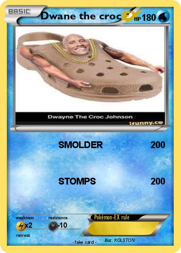 Pokemon Dwane the croc