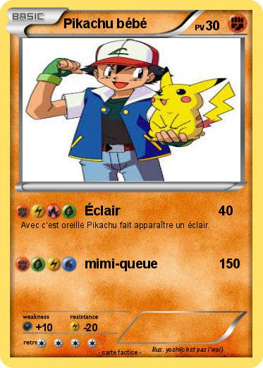 Pokemon Pikachu bébé