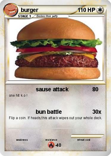 Pokemon burger