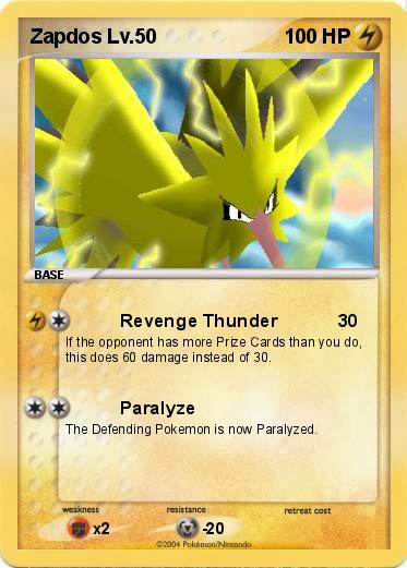 Pokemon Zapdos Lv.50