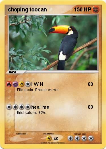Pokemon choping toocan