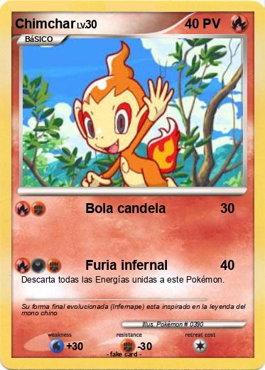 Pokemon Chimchar