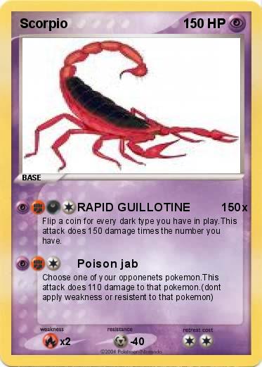 Pokémon Scorpio 8 8 - RAPID GUILLOTINE 150x - My Pokemon Card