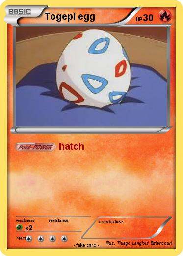 Pokemon Togepi egg