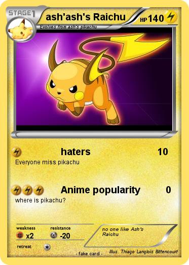 Pokemon ash'ash's Raichu
