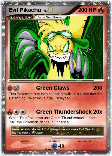 Pokemon Evil Pikachu