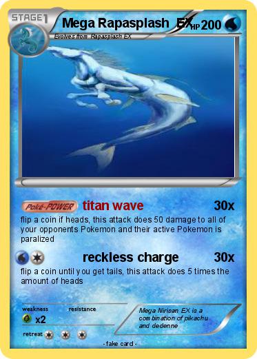 Pokemon Mega Rapasplash  EX