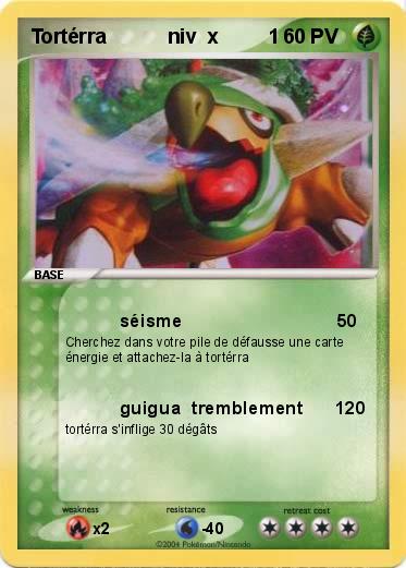 Pokemon Tortérra           niv  x         1  