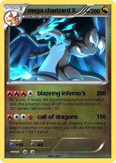 Pokemon mega charizard X
