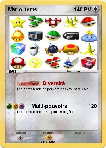 Pokemon Mario Items