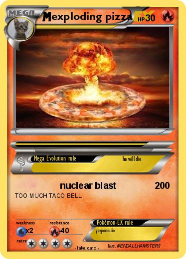 Pokemon exploding pizza