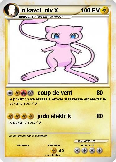 Pokemon nikavol  niv X
