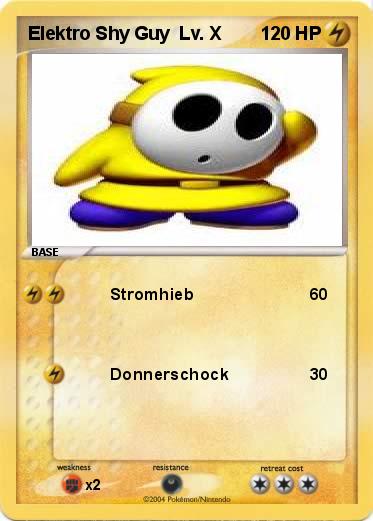Pokemon Elektro Shy Guy  Lv. X 