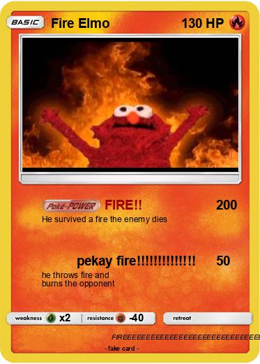 Pokemon Fire Elmo