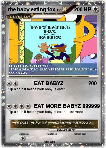 Pokemon the baby eating fox