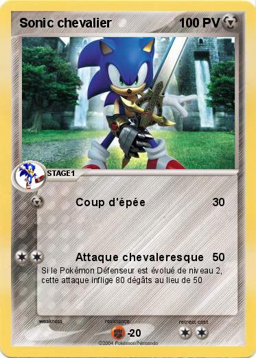Pokemon Sonic chevalier