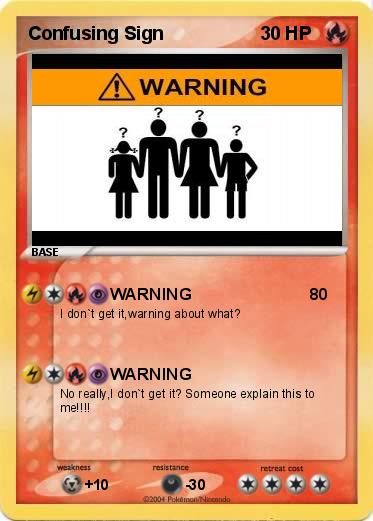 Pokemon Confusing Sign