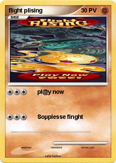 Pokemon flight plising